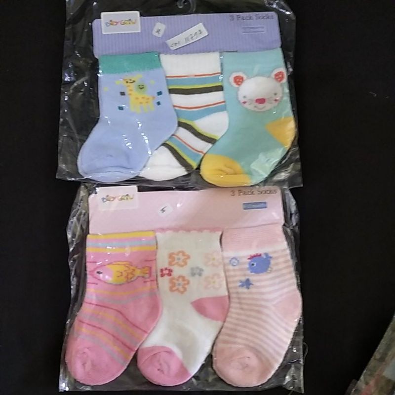 Kaos kaki bayi 3 pc cewe catell love baby grow 0-6 6-12 12-24