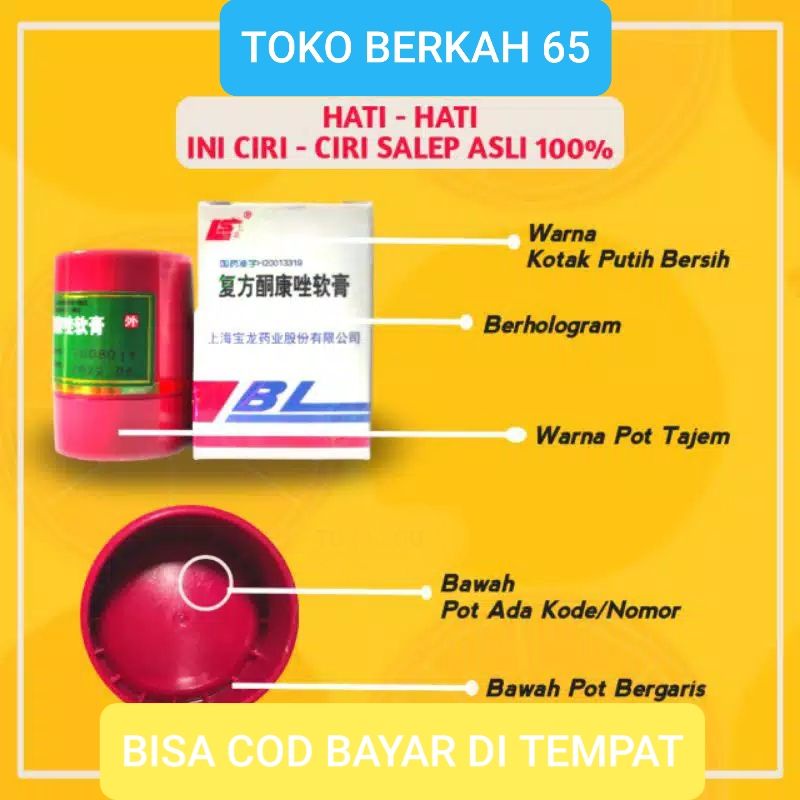 100% ORIGINAL ..SALEP BL ORIGINAL PREMIUM-SALEP GATAL EKSIM-GATAL JAMUR KULIT KULIT AMPUH