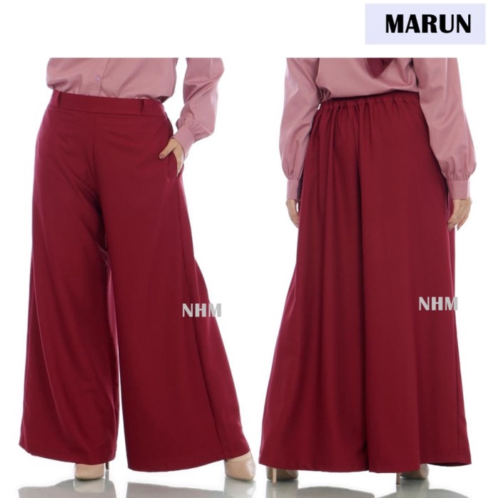 Celana Kulot Jumbo Panjang Wanita Moscrepe terbaru jeans higwaist Resleting Kancing 2022 jumbo O9Q3 