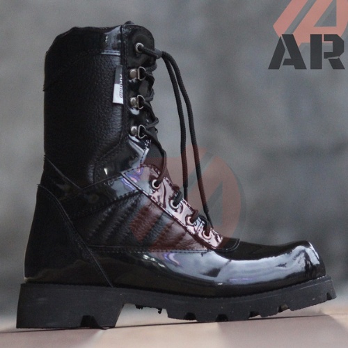 SEPATU PRIA PDL POLRI RADIAL KULIT ASLI SUPER KILAP OUTSOLE RADIAL TERLARIS