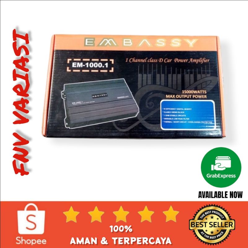 Power Amplifier Monoblok Embassy EM 1000 1