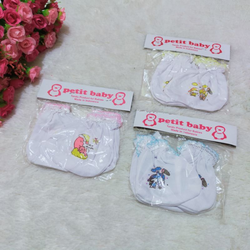 3 Pasang Kaos Tangan Kaki Bayi Renda Murah