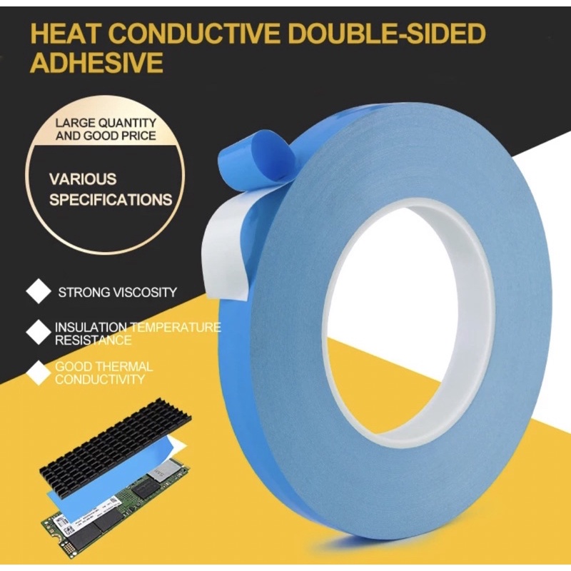 1 ROLL PEREKAT DOUBLE TAPE LED BACKLIGHT , PEREKAT IC CHIPSET , PCB , CPU , HEAT SINK 3mm/5mm/9mm/13mm/18mm