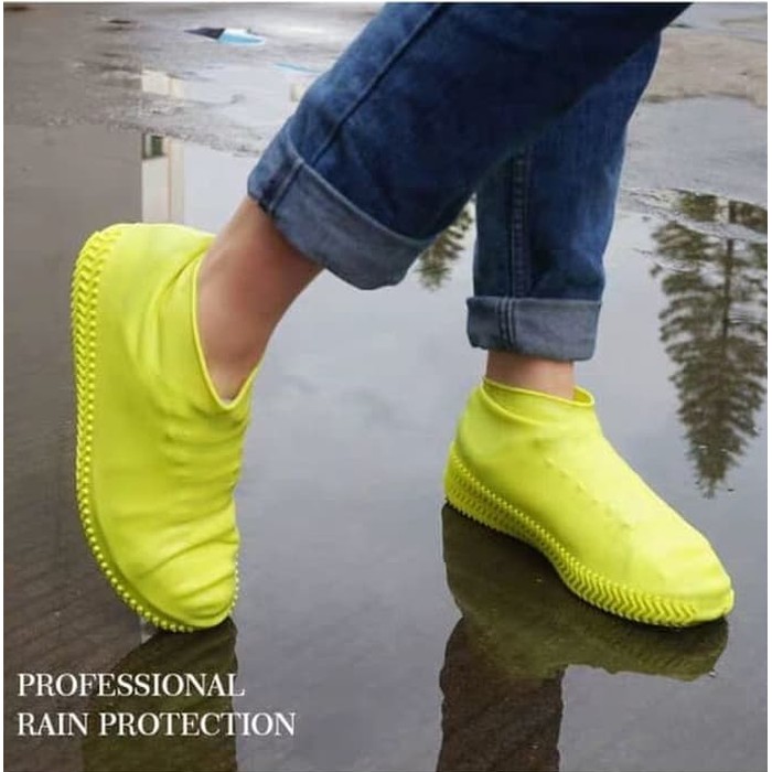 Cover Shoes Pelindung Sepatu Karet Anti Air Hujan Waterproof Cover Sepatu Anti Air Waterproof Shoes