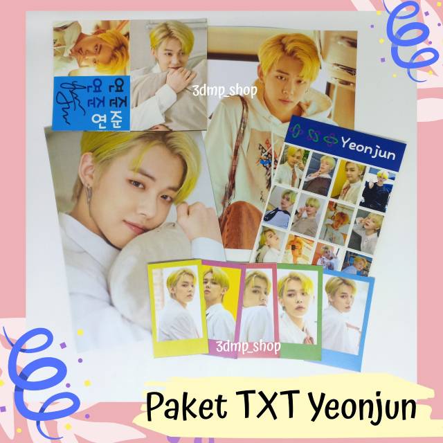 Paket Fankit Fangirl TXT Minisode Eternity Soobin, Beomgyu, Yeonjun, Taehyun Kpop