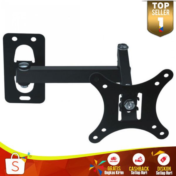 Telescopic TV Bracket BR 01 1.8m Thick 100x100 Pitch 10-26inch TV Peralatan Utk Memasang Televisi