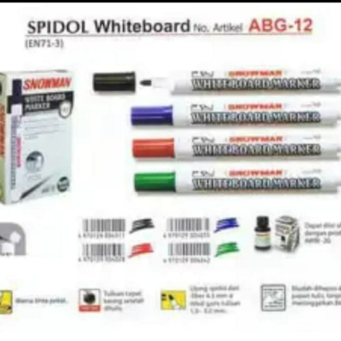 

Diskon Spidol Snowman Whiterboard - Abg / Spidol Bisa Di Hapus Berkualitas