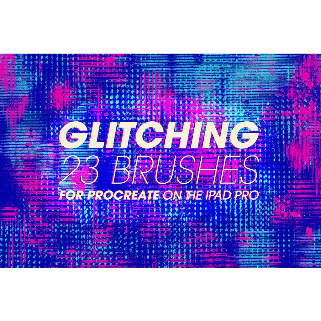 Procreate Brush - 23 Glitching Brushes for Procreate