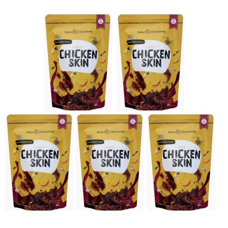 

One Mandiri Sukses - Paket Kulit Ayam Pedas Standar isi 5 pcs