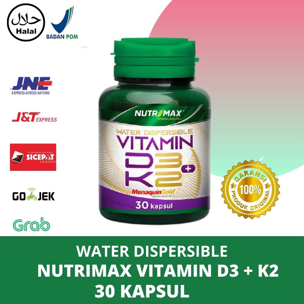 Jual NUTRIMAX WATER DISPERSIBLE VITAMIN D3 + K2 ISI 30 KALSIUM TULANG