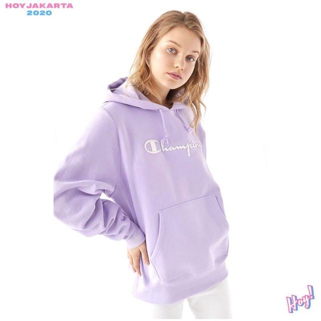 purple hoodie champion