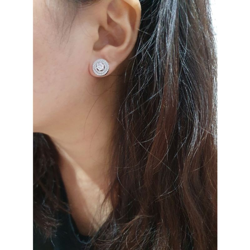 Restok Anting Premium Quality Anting Zircone silver925 perak Mata kilau Anti Karat Anti Alergi Earring at06