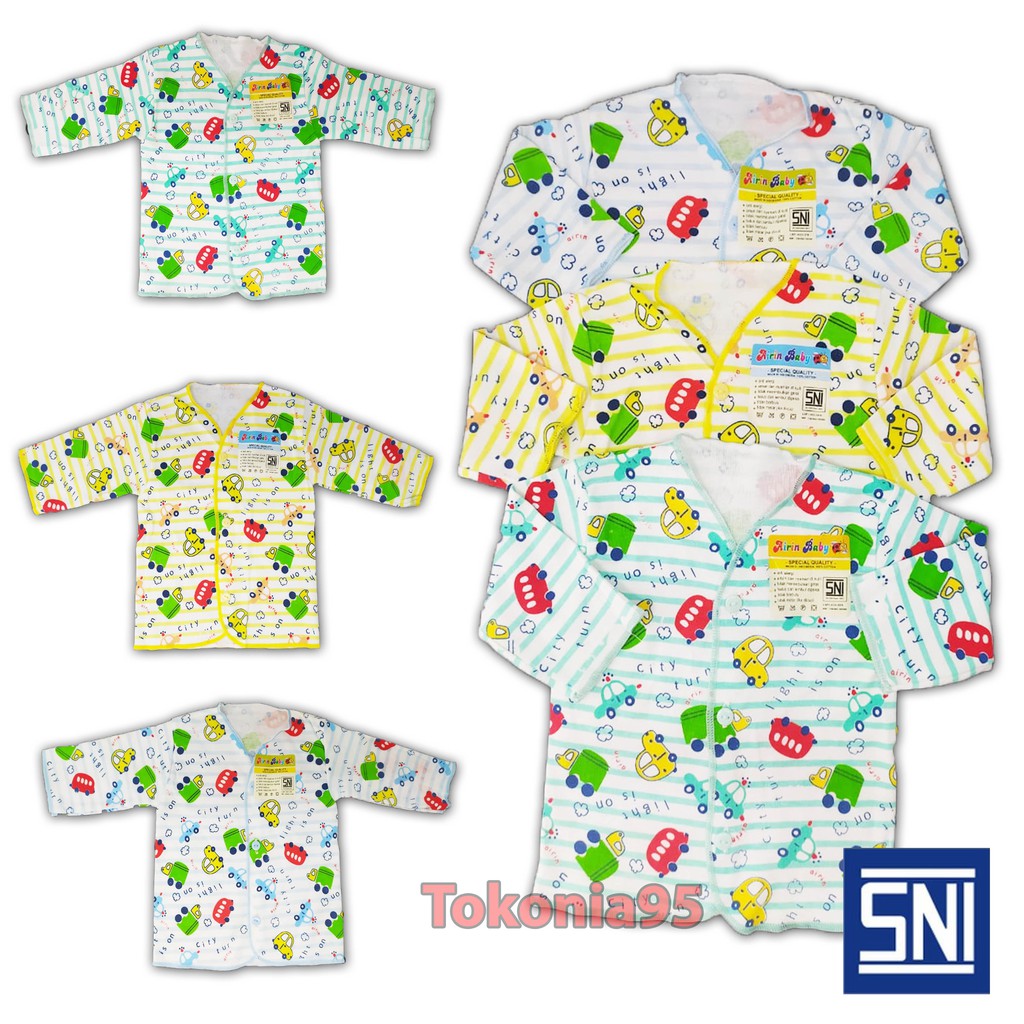 Baju Bayi Newborn Kancing Lengan Panjang - AIRIN Baby newborn 0-6 Bulan