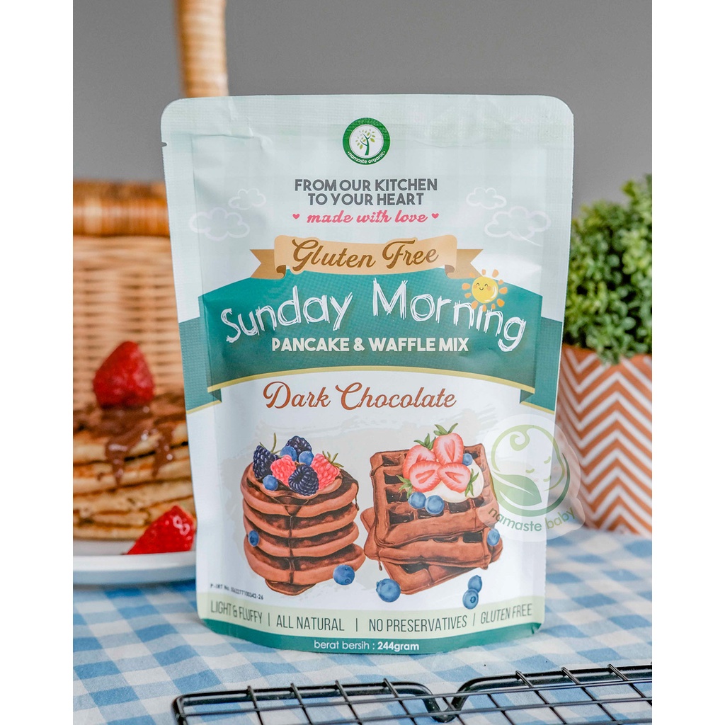 

GLUTEN FREE SUNDAY MORNING PANCAKE AND WAFFLE MIX - CHOCOLATE 244GR
