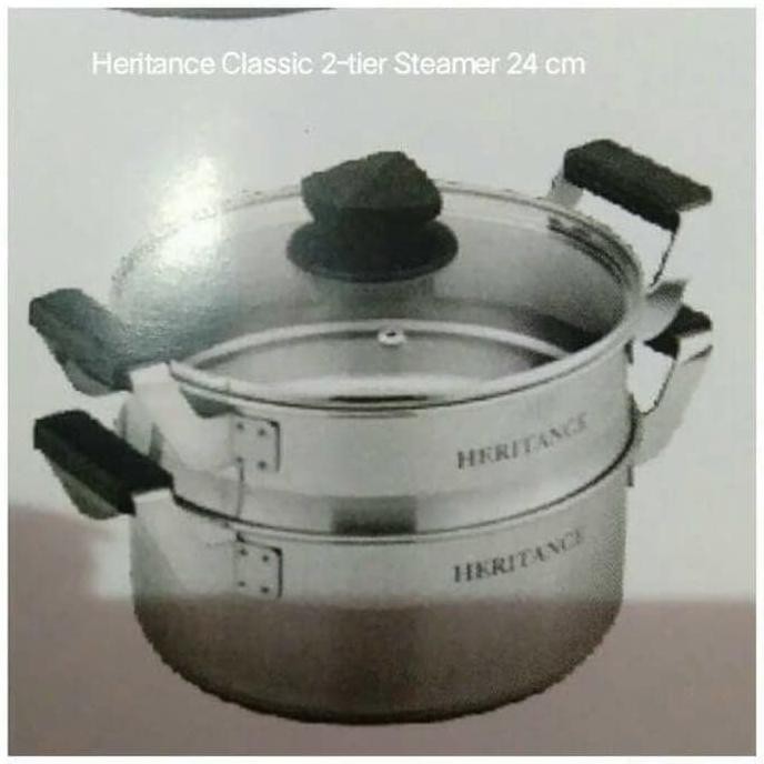 Bima 2 Tier Steamer 28 Cm Heritance Classic / Panci Kukus Serbaguna