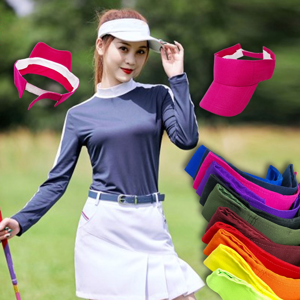 Caddy Hat Topi Golf Senam Zumba Olahraga Wanita Pria Warna Komplit