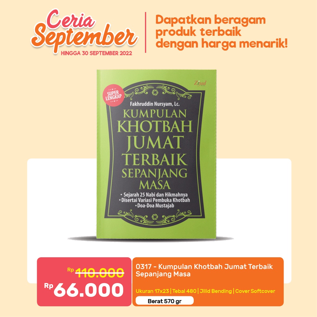Bluescorner Books - ZiyadBooks - Kumpulan Khotbah Jumat Terbaik Sepanjang Masa