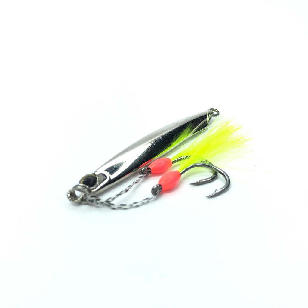 Micro Jig Chrome Series + Assist Double Hook GID ukuran #10