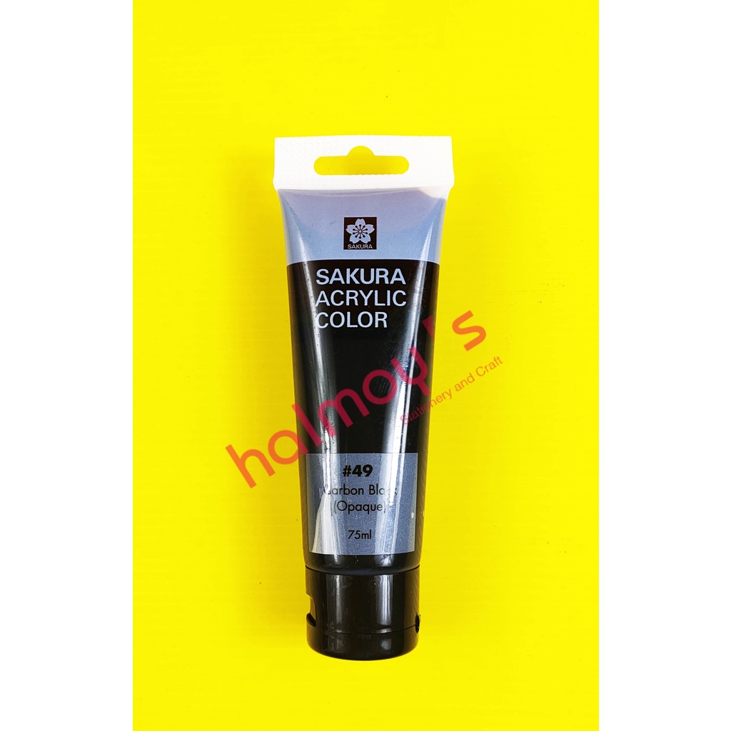 

CAT AKRILIK / ACRYLIC COLOUR SAKURA 75 ML CARBON BLACK #49