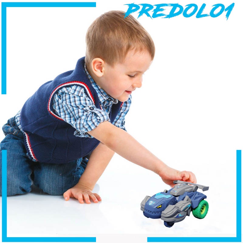 [PREDOLO1] Deformed Dino Toy Car Model Dinosaur 1Pcs Chariot Playset for Gift Boys Kids