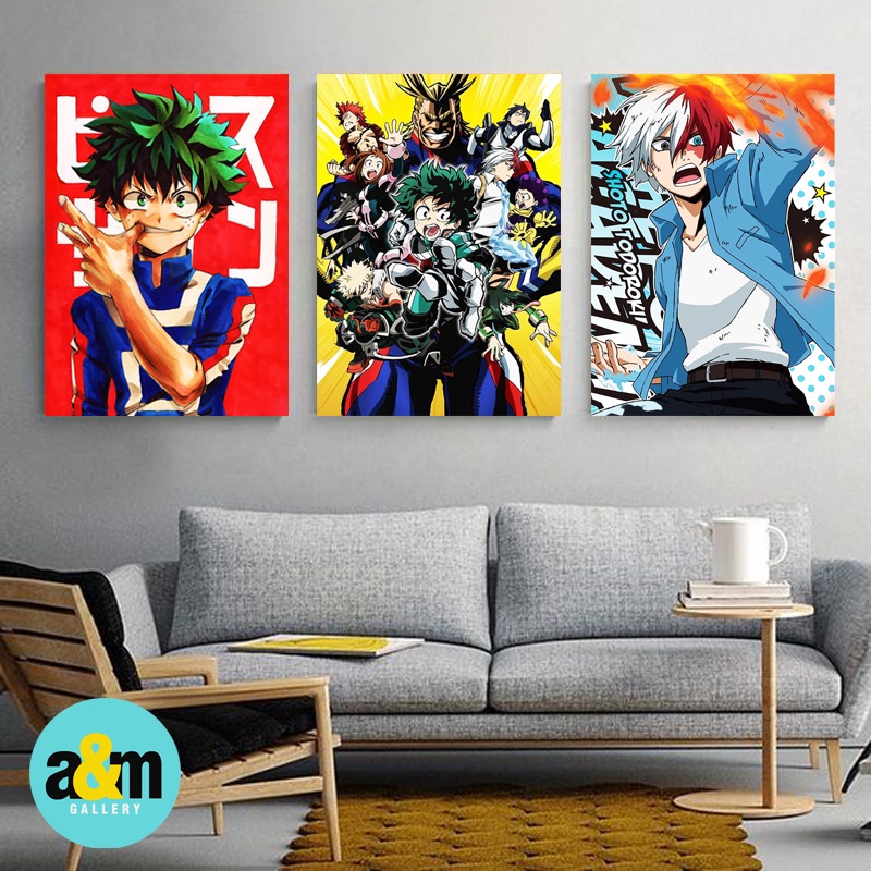 Poster Kayu MY HERO ACADEMIA Hiasan Dinding Dekorasi Kamar I Poster Kayu Anime Dekorasi Kamar - A&amp;M