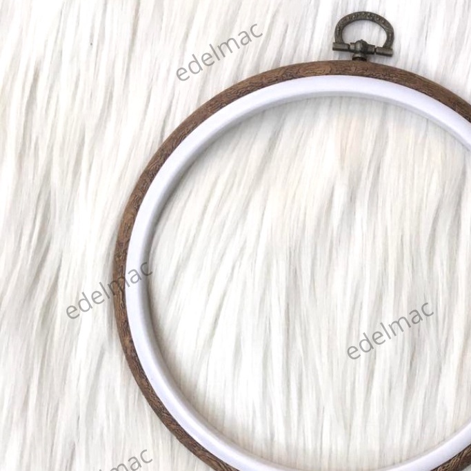 Embroidery Hoop Frame Imitate Wood | Stretch Cross Stitch Tool | Sulam