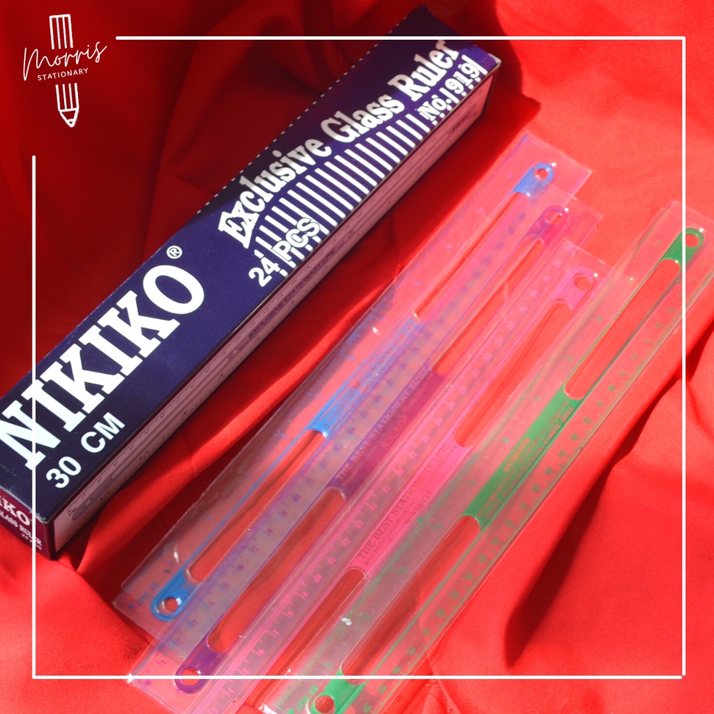 

NIKIKO Penggaris Plastik Basic - 30Cm/1Pack(2Lusin)
