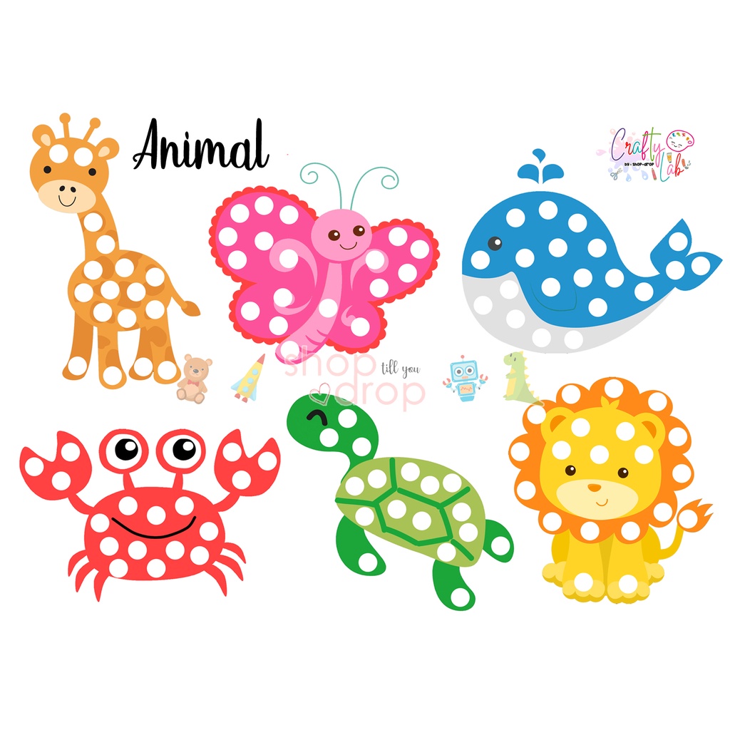 DIY Sticker Dot Activity - Crafty Lab - Mainan Edukasi Stiker Anak