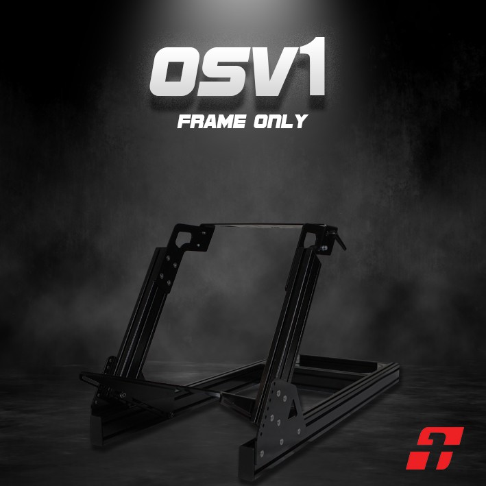 Simulator Rig OSv1 Frame Only | Aluminium Profile 40x80 - One Simulator - Hitam