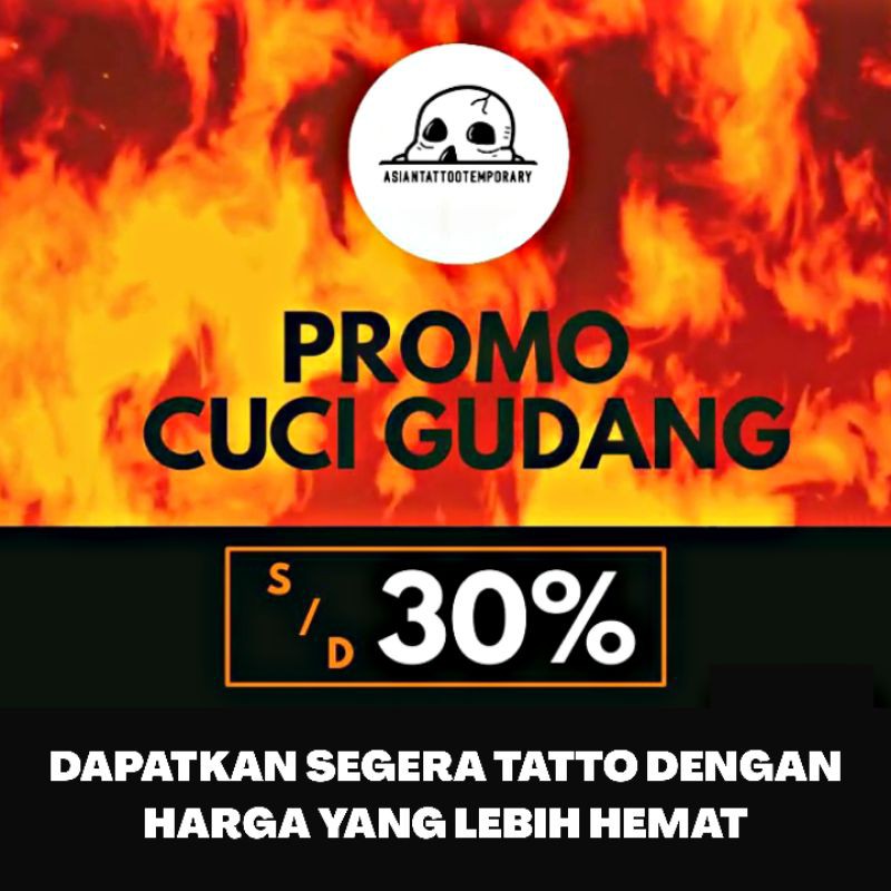 PROMO CUCI GUDANG Bebas pilih Design TATTO TEMPORARY /TATO TEMPORER/TATO KULIT/TATO ANTI AIR