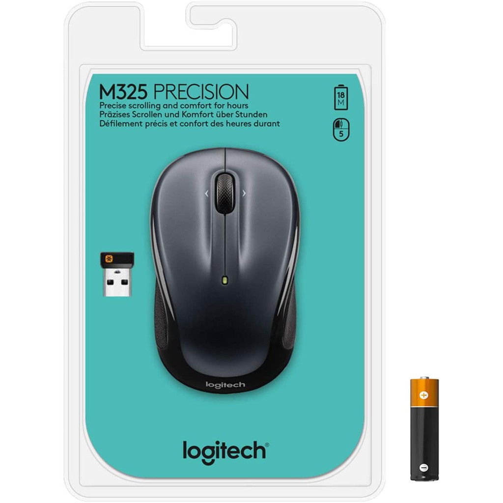 LOGITECH MOUSE WIRELESS M325 -Dark Silver