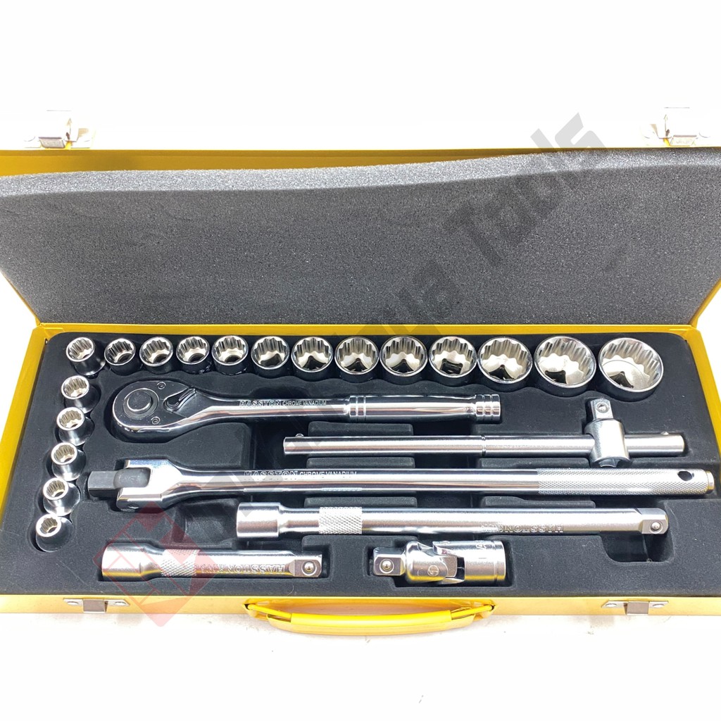 HASSTON Kunci Sok Set 25 Pcs 8 - 32 mm - Socket Set Soket
