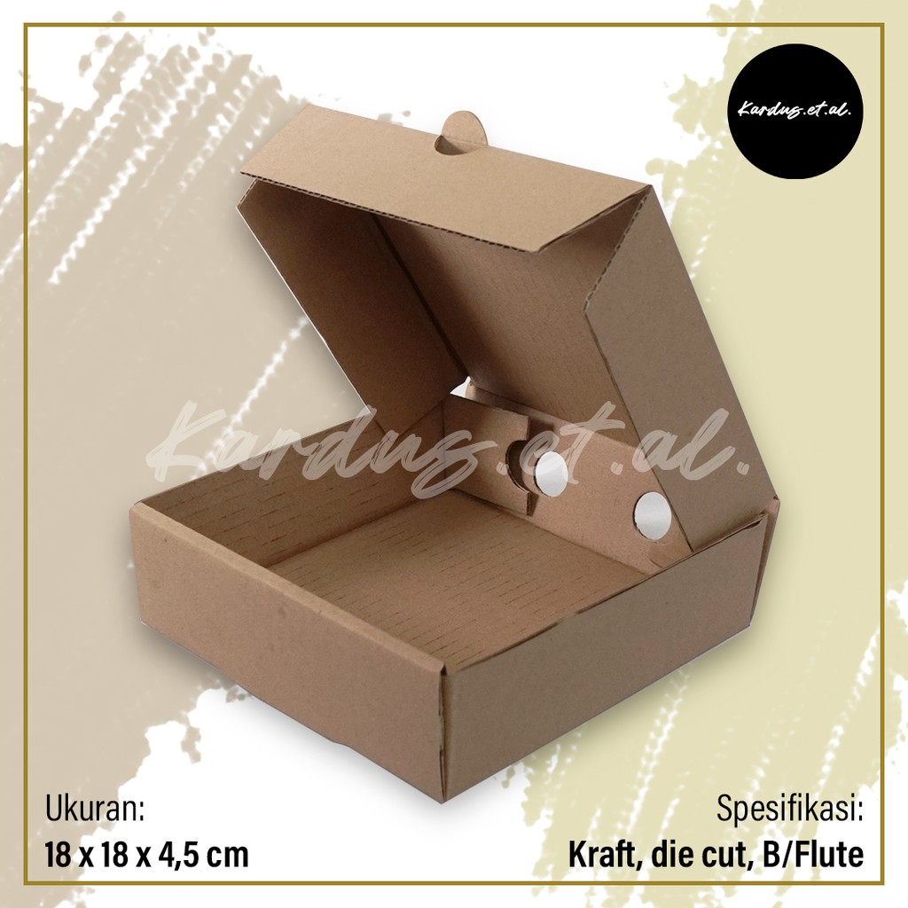 

Kardus Box Karton Serbaguna 18x18x4,5 cm - Die Cut Corrugated | POLOS, BARU & MURAH