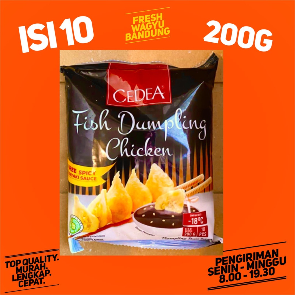 

CEDEA CHICKEN DUMPLING 200G BASO IKAN SUKI SHABU STEAMBOAT HALAL