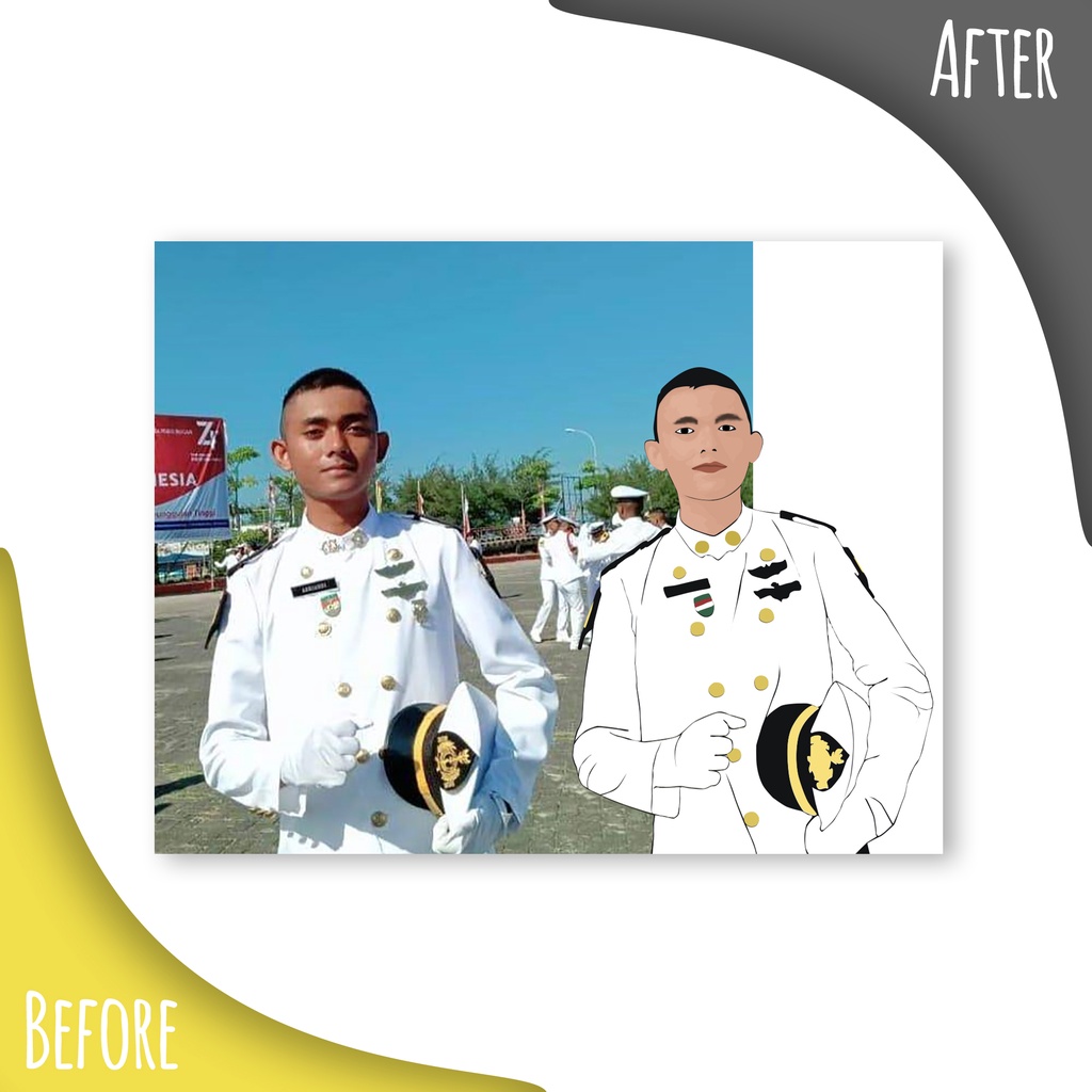 Jasa Edit Foto Menjadi Vector Line Art