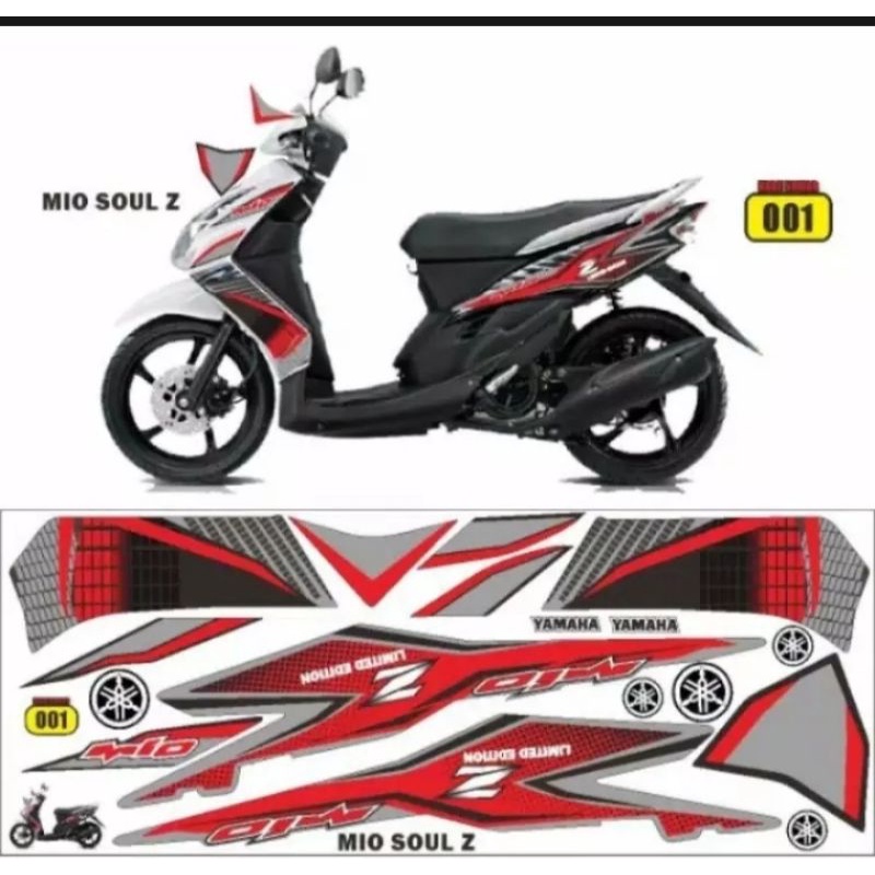 striping mio soul lama / decal mio soul lama / variasi mio soul / yamaha mio soul
