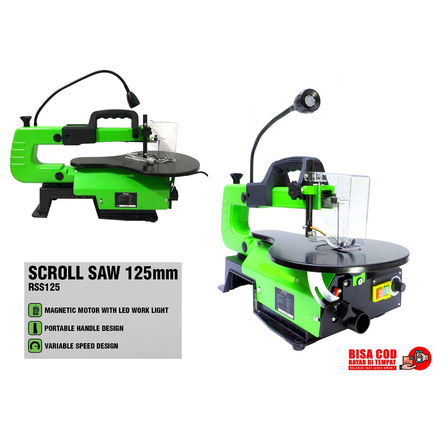 RYU RSS 125 Mesin Scroll Saw Mesin Gergaji Meja Ukir Scroll Saw Ryu RSS125  16&quot; Gergaji Ukir Kayu Akrilik Triplek Pigura ScrollSaw Dremel MURAH ORIGINAL BERGARANSI