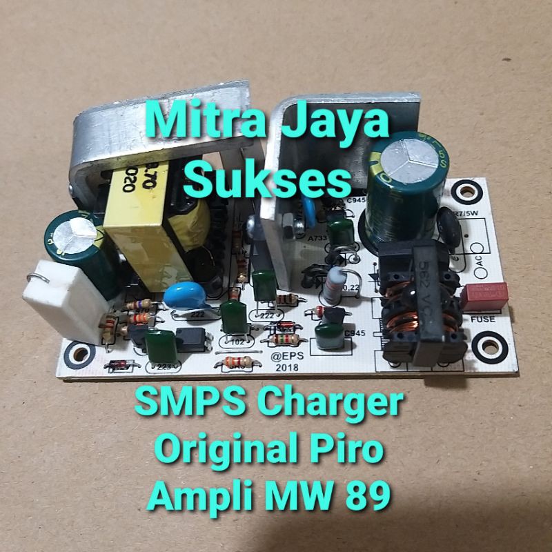 Modul SMPS CHARGER Ampli Piro MW 89 dan CP 58 Original Piro Regulator Charger Aki