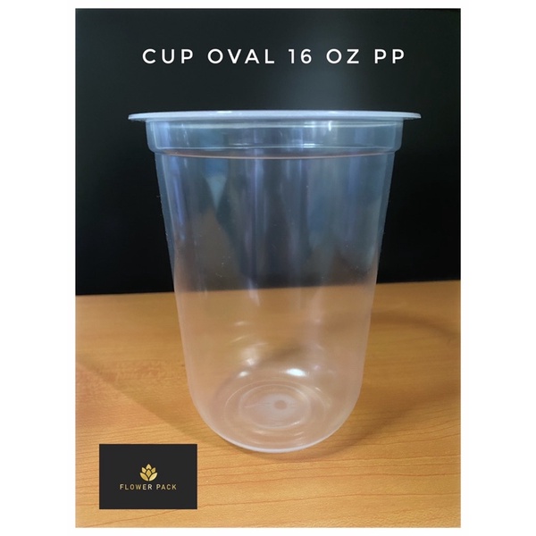 Cup OVAL 16 oz PP SJP/ Cup Oval 16oz Universal tanpa tutup /Cup oval 16 oz STAR INDO/Cup 16 oz/cup p