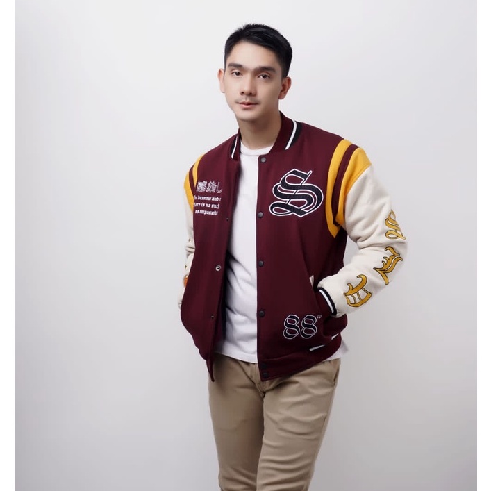 JAKET VARSITY PRIA  JAKET BASEBALL PREMIUM UNISEX VINTAGE SALVIO HEXIA