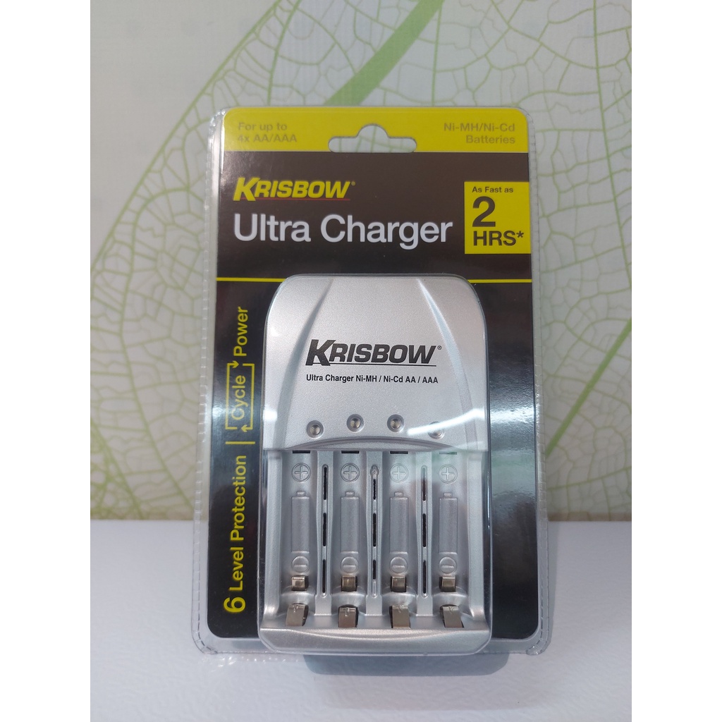 KRISBOW CHARGE BATERAI AA/AAA / ALAT CAS BATERAI / ISI ULANG BATERAI Ni-mh/ni-cd