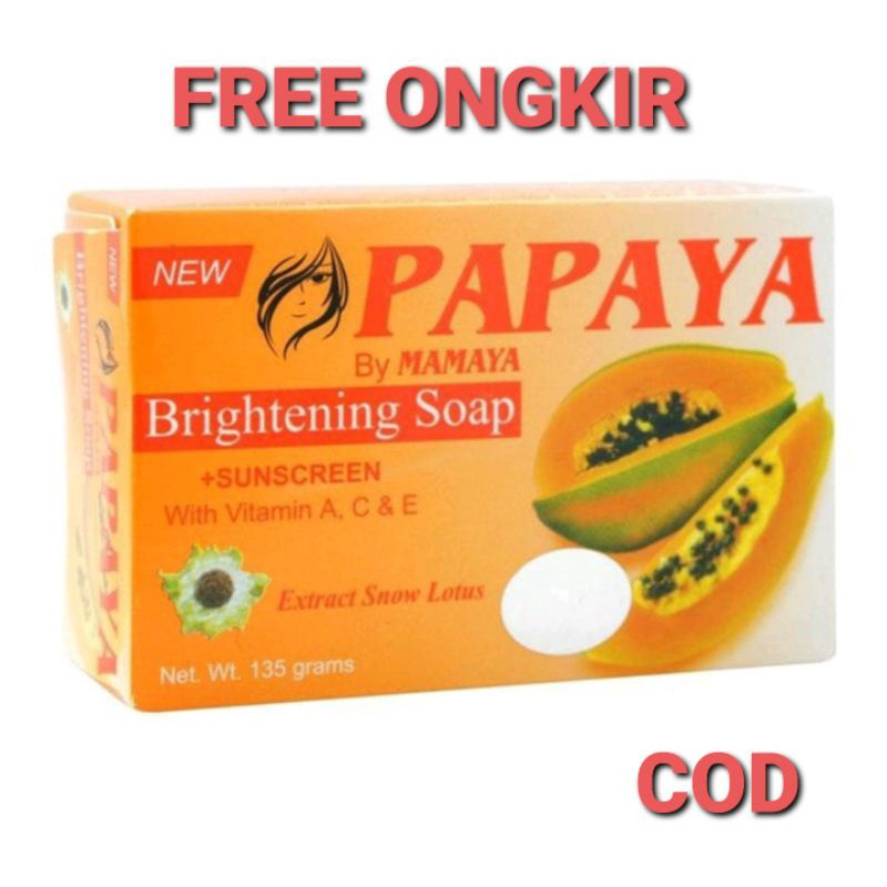 [ BPOM ] SABUN PEPAYA 70 GR ORIGINAL BRIGHTENING SOAP