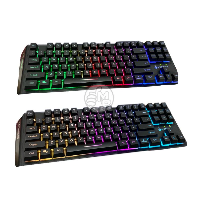 Keyboard Gaming CYBORG VIPER KG2 TKL 87 Keys Membrane Anti Ghosting