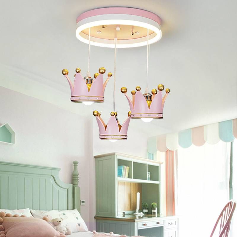 LAMPU KAMAR ANAK PEREMPUAN LAMPU GANTUNG MODEL MAHKOTA NBL10482