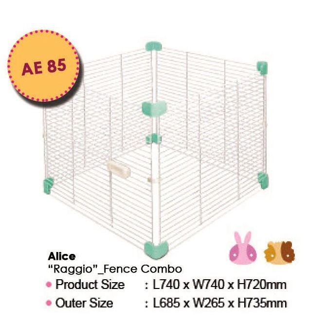 Kandang Pagar Kelinci Alice Raggio Fence Combo AE85