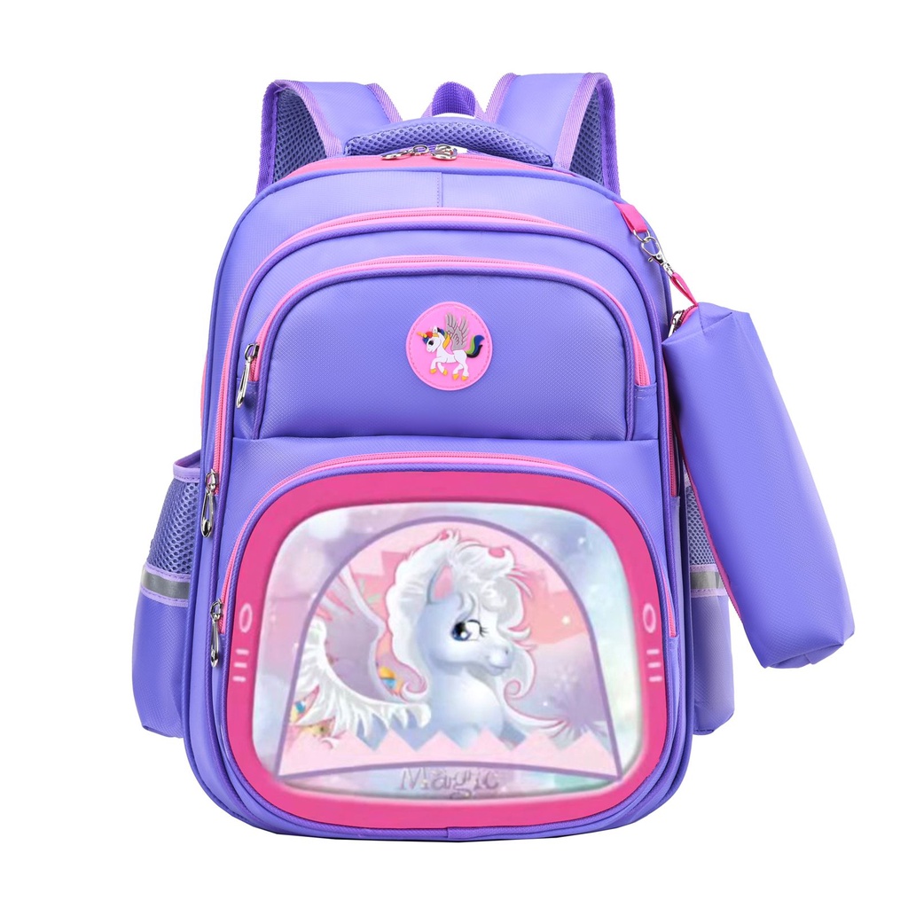 SMARTGIRL NEW TAS RANSEL ANAK SEKOLAH CEWEK COWOK IMPORT UNTUK ANAK SD 2IN1 00280-00282