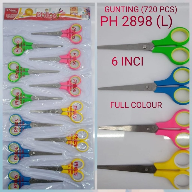 

Gunting sedang ukuran 6 inchi PHILOS harga per pcs cuma ⬇️