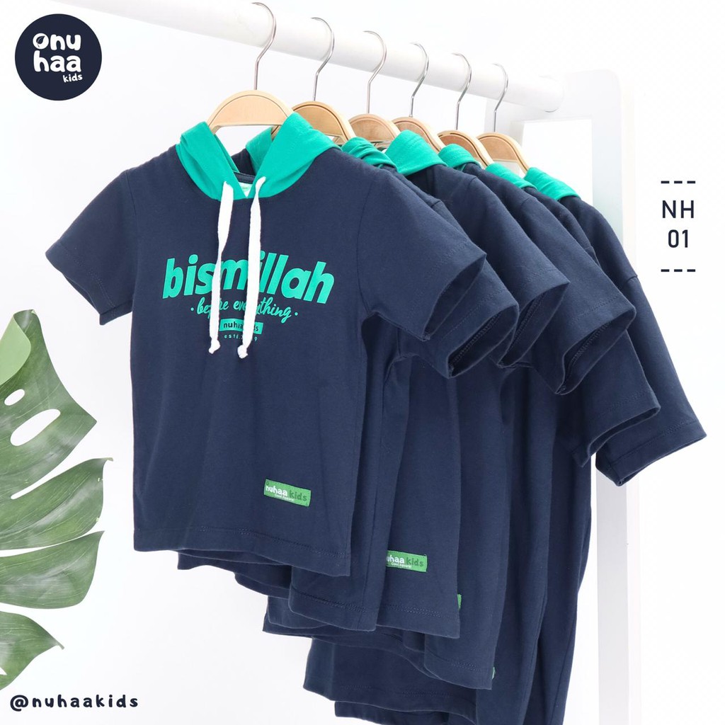 Nuhaakids Terlaris Hoodie Kaos  Anak  Muslim Balita TK  SD 