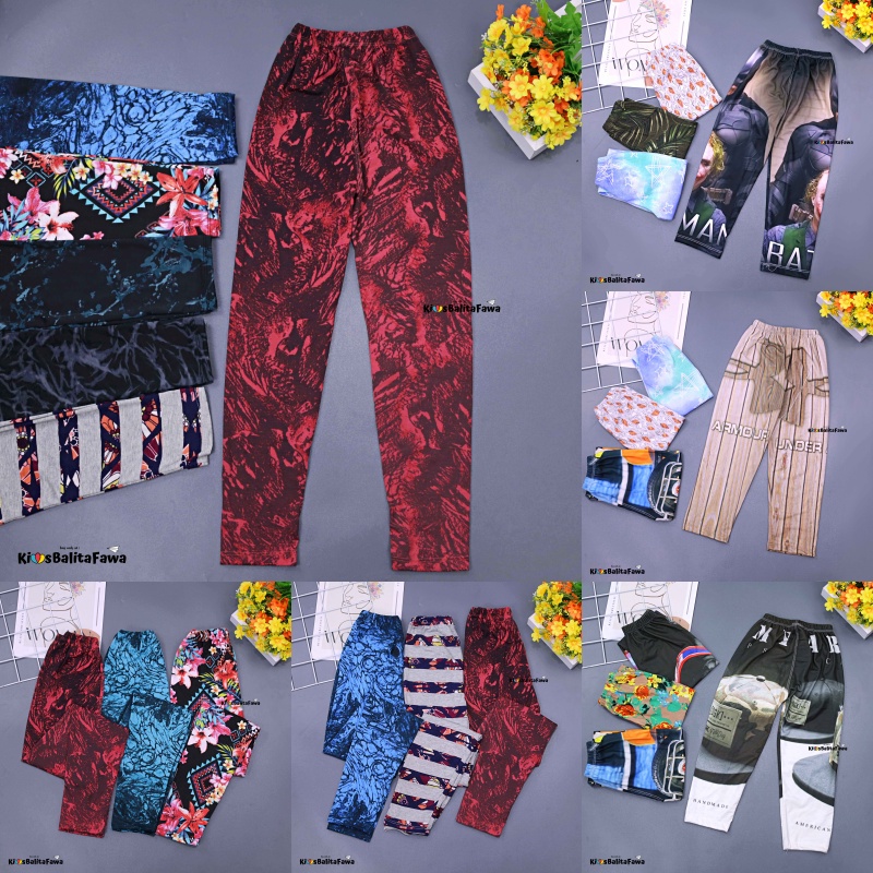 Legging Calvina uk Bayi - 12 tahun / Bahan Kaos Spandek Nyaman Leging Motif Panjang Lejing Laging Anak Perempuan babycinnamon