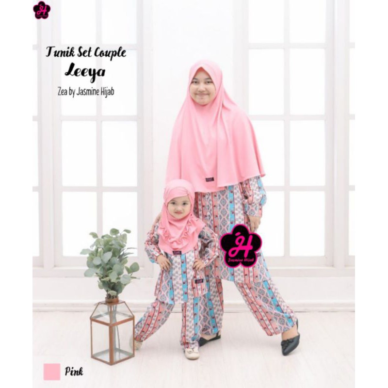 TUNIK SET ANAK DAN IBU LEEYA ZEA BY JASMINE HIJAB